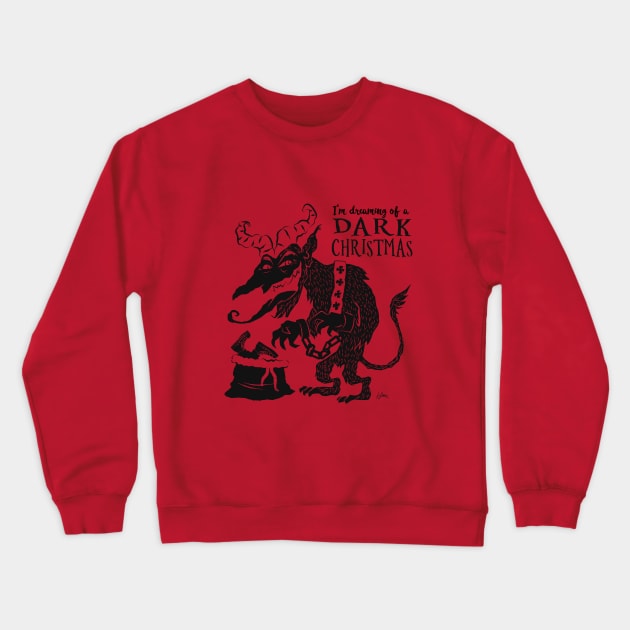 KRAMPUS DARK CHRISTMAS Crewneck Sweatshirt by Henrique San